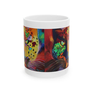 The Soulful Cheetah Goddess Ceramic Mug 11oz