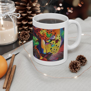 The Soulful Cheetah Goddess Ceramic Mug 11oz