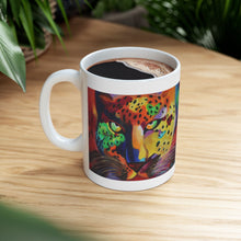 Load image into Gallery viewer, The Soulful Cheetah Goddess Ceramic Mug 11oz
