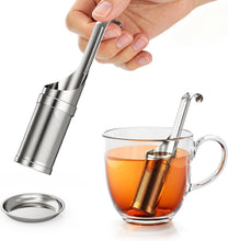 Load image into Gallery viewer, Tea Infuser for Loose Leaf Tea, Stainless Steel Fine Mesh Tea Strainer | 2-In-1 Loose Leaf Tea Steeper,  Tea Filter &amp; Scoop with Long Handle, Easy Fill Reusable Single Cup Tea Ball
