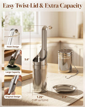 Load image into Gallery viewer, Tea Infuser for Loose Leaf Tea, Stainless Steel Fine Mesh Tea Strainer | 2-In-1 Loose Leaf Tea Steeper,  Tea Filter &amp; Scoop with Long Handle, Easy Fill Reusable Single Cup Tea Ball
