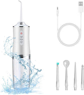 Cordless Electric Water Flosser - 3 Modes, 4 Jet Tips, Portable Rechargeable Dental Irrigator for Travel - Perfect Birthday Gift for Adults!