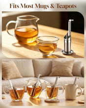 Load image into Gallery viewer, Tea Infuser for Loose Leaf Tea, Stainless Steel Fine Mesh Tea Strainer | 2-In-1 Loose Leaf Tea Steeper,  Tea Filter &amp; Scoop with Long Handle, Easy Fill Reusable Single Cup Tea Ball

