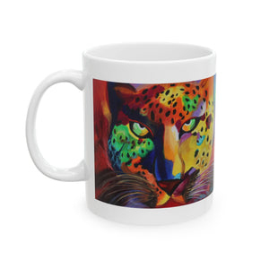 The Soulful Cheetah Goddess Ceramic Mug 11oz