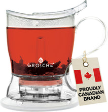 Load image into Gallery viewer, Aberdeen Smart Tea Maker Bpa-Free Tea Infuser Clear 17.7 Oz (525Ml) | Drip-Free Bottom Dispenser, Coaster, Easy Brewing, Simple Cleanup, Tritan Build, Loose-Leaf Steeping, Stylish Design
