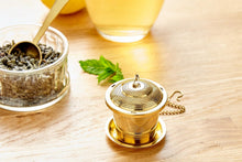 Load image into Gallery viewer, Tea Infuser Set of 2 with Tea Scoop &amp; Drip Trays - 304 Stainless Steel Ultra Fine Mesh Loose Leaf Tea Strainer

