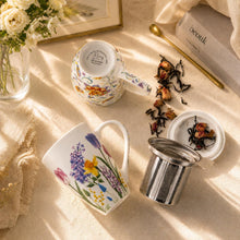 Load image into Gallery viewer, Tea Mug with Infuser and Lid,18 Ounce Ceramic Loose Leaf Cup Steeper | Lead-Free Glaze for Tea Lovers
