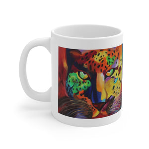 The Soulful Cheetah Goddess Ceramic Mug 11oz