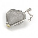 Mesh Tea Ball Infuser, Heart Shape, 2" D